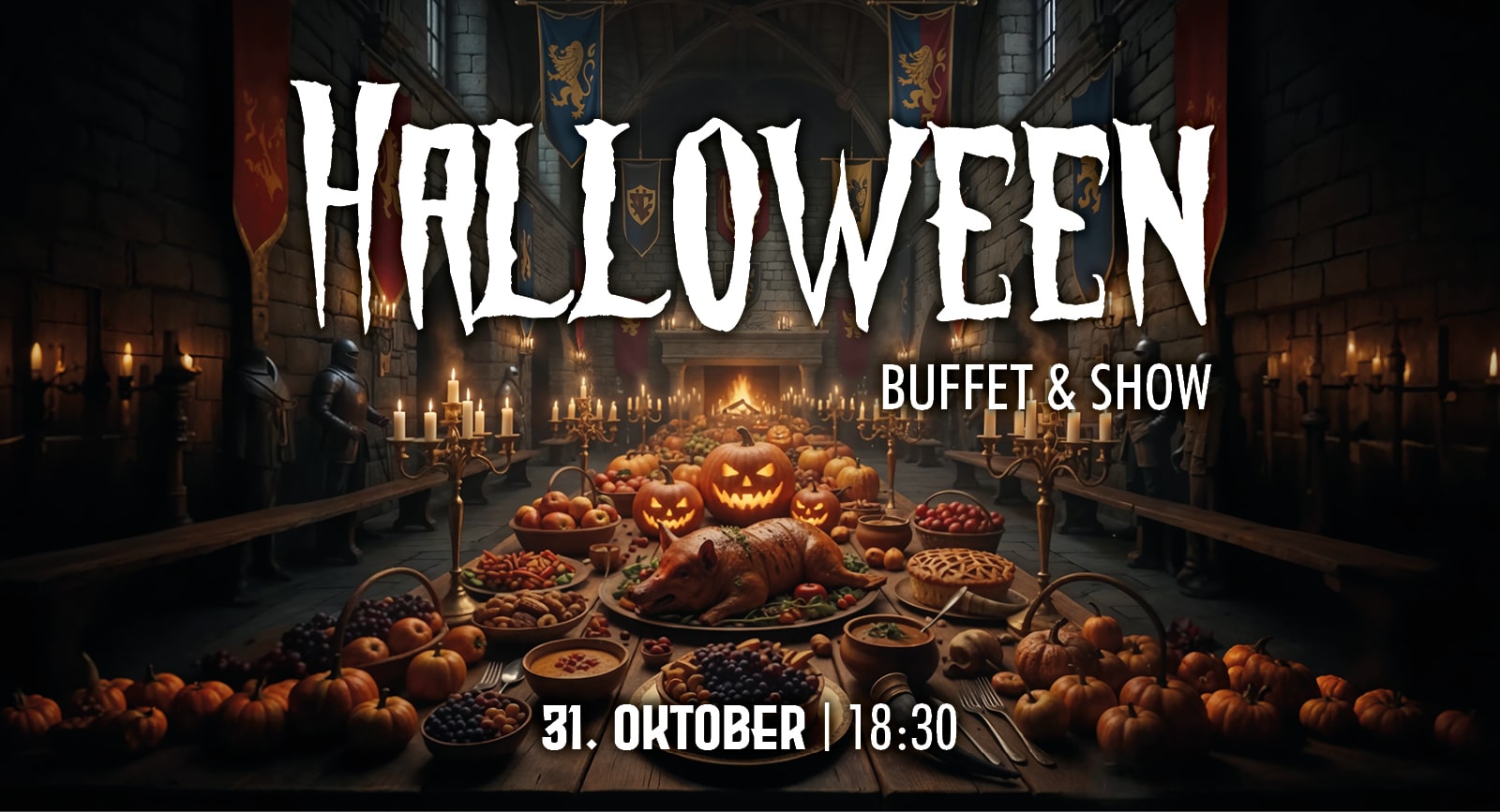 Halloween Buffet und Show am 31.10.2025 auf Burg Sommeregg